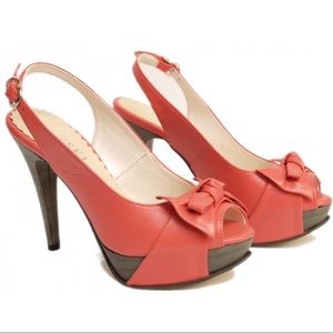 Platform Stiletto Leather Sandals